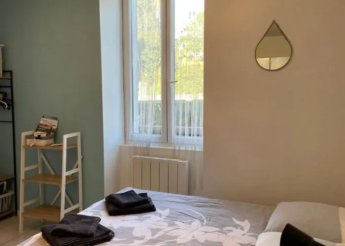 Petit Studio Avec Parking, Tres Bien Equipe Proche Des Thermes Et Du Centre Ville Nouvelle Literie